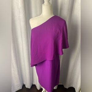 RALPH LAUREN cold shoulder cocktail dress.